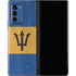 Barbados Flag Distressed Galaxy Z Fold2 5G Skin